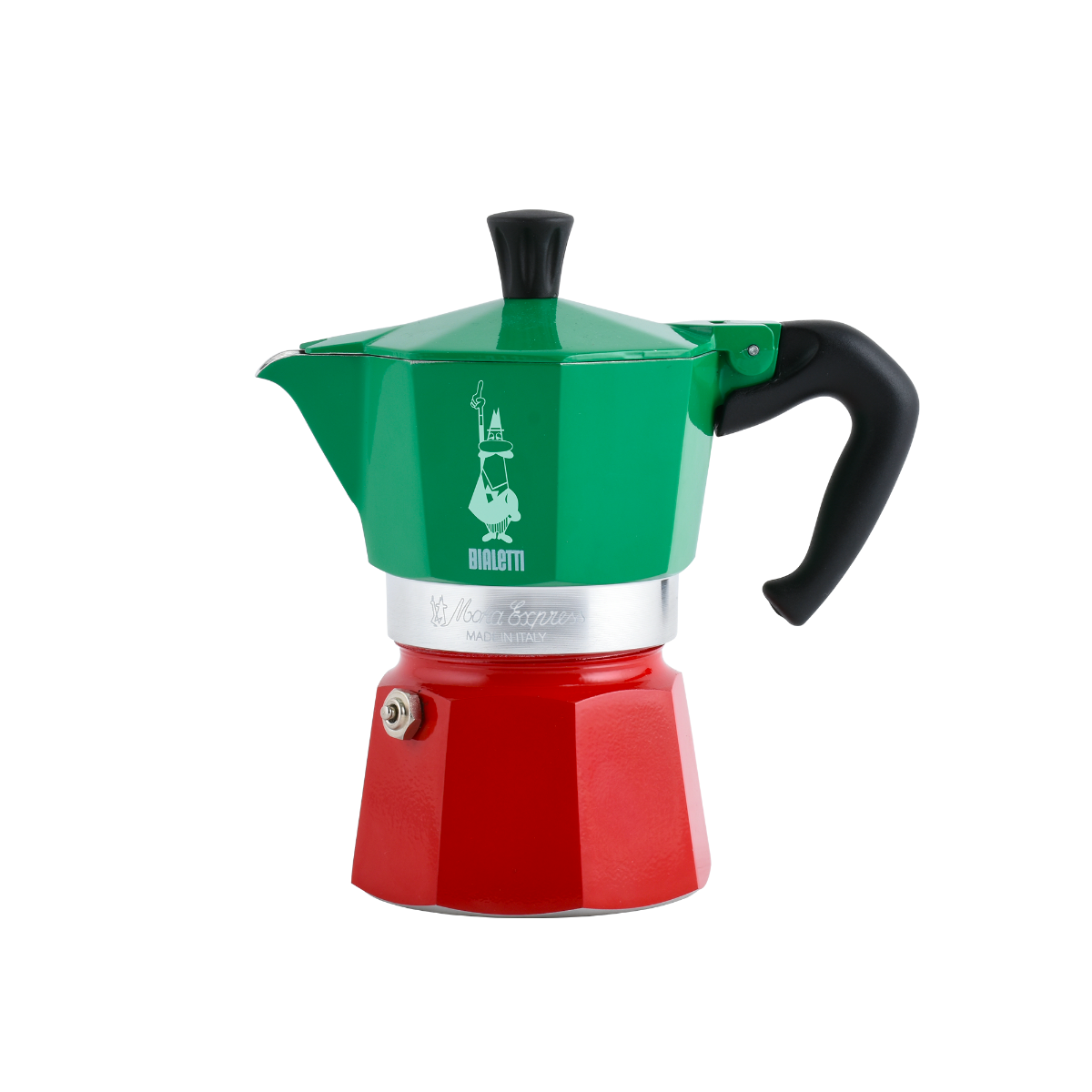 Bialetti Moka Express Tricolore 3 tasses - Bialetti - Cafetière italienne - 20358 - La Guilde Culinaire