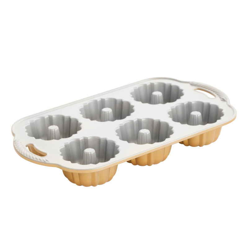 Moule à gâteau 6 mini Bundt - Anniversary Gold - Nordic Ware - Moule à gâteaux - - La Guilde Culinaire