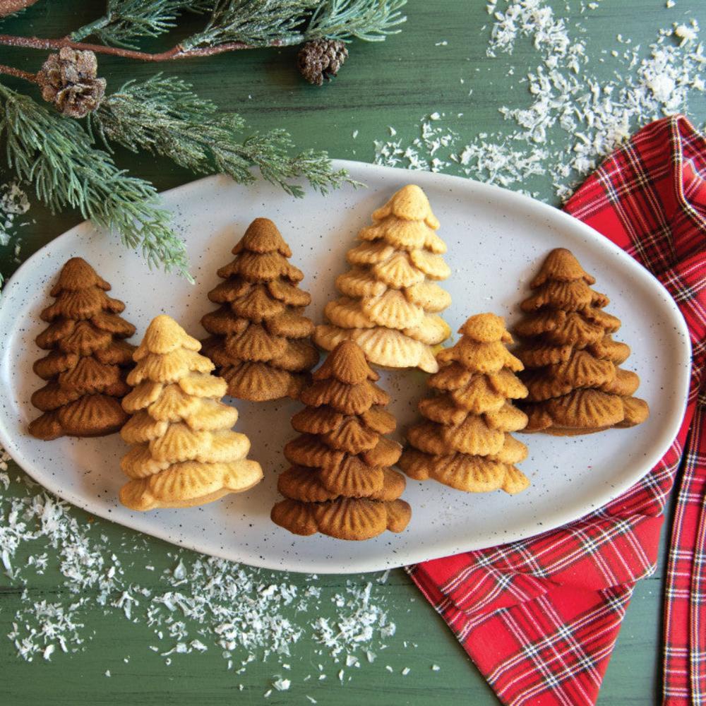 Moule à gâteau 6 mini sapins Silver - Nordic Ware - Moule à gâteaux - - La Guilde Culinaire