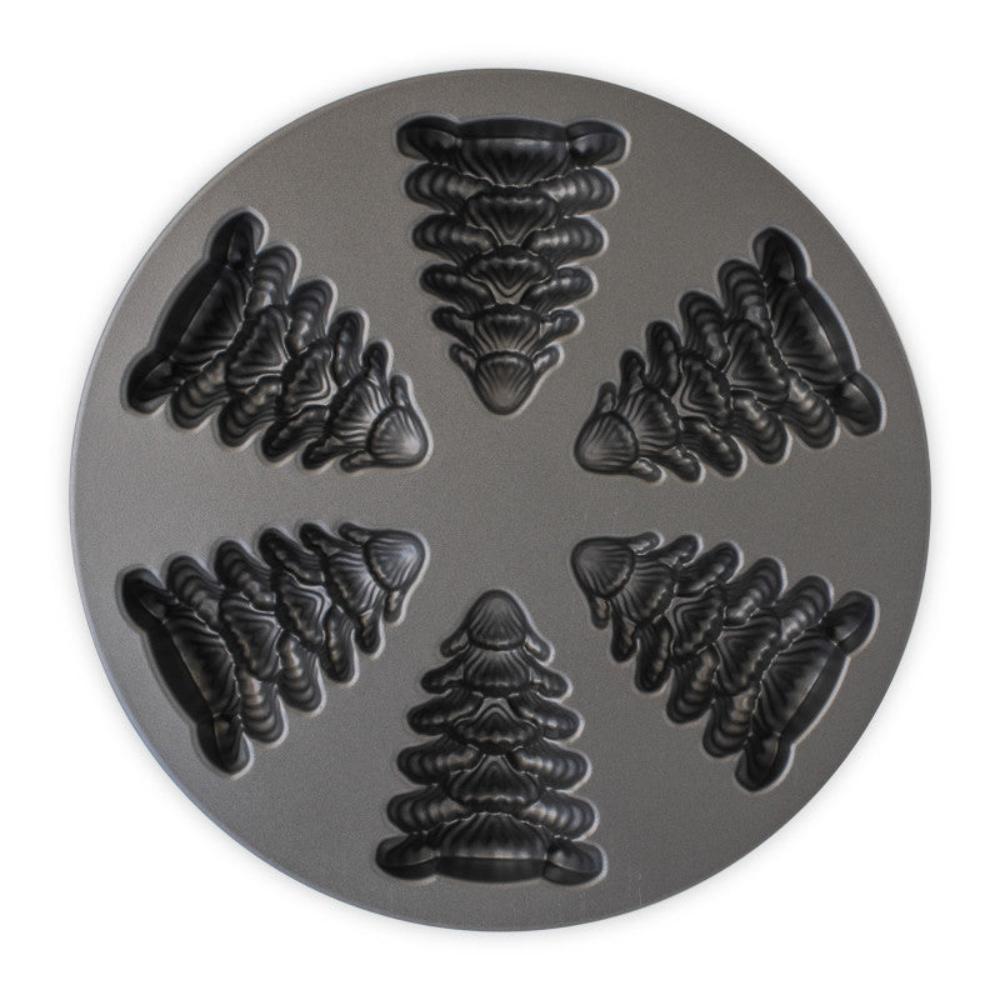 Moule à gâteau 6 mini sapins Silver - Nordic Ware - Moule à gâteaux - - La Guilde Culinaire