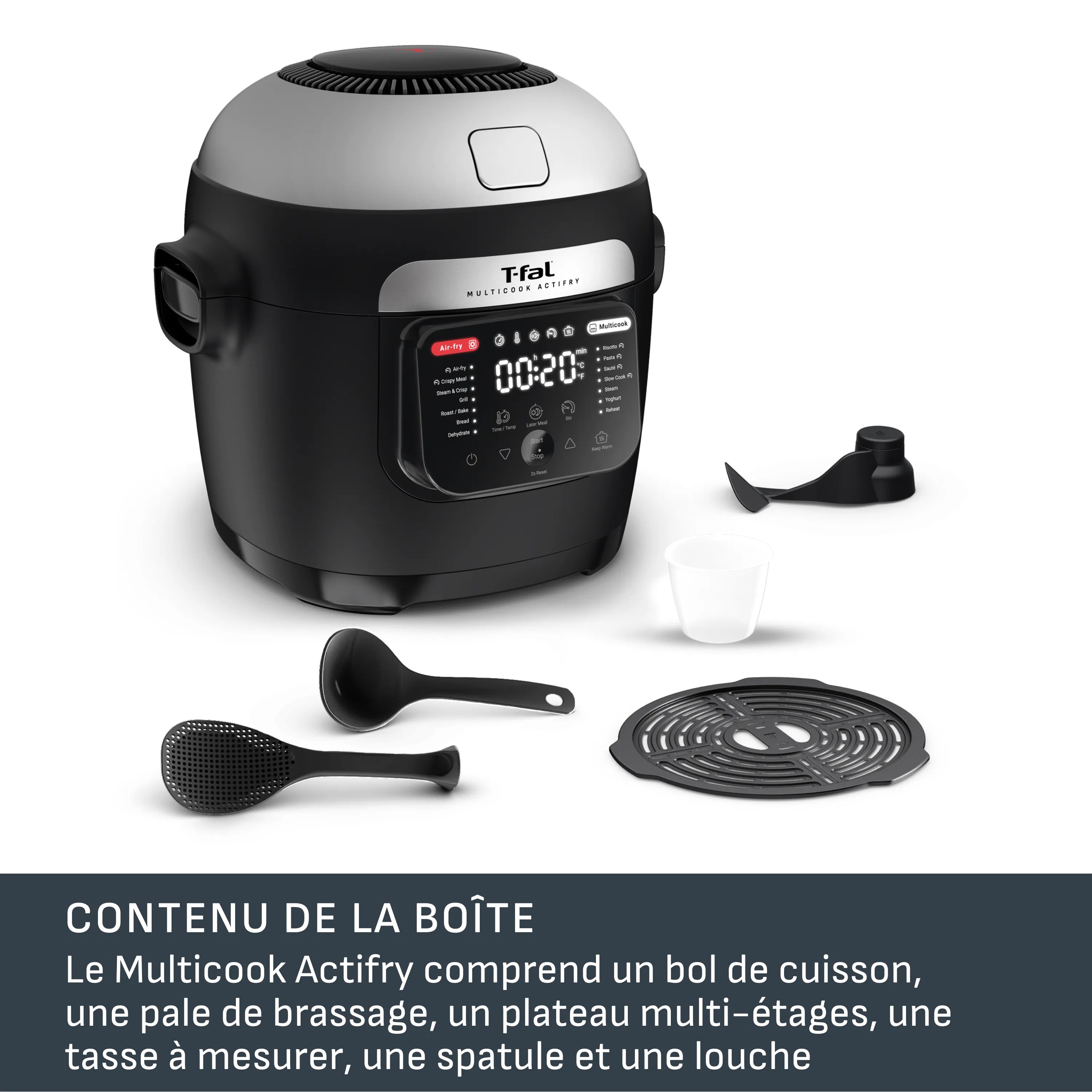 Multicook ActiFry 6 L / 6,3 pintes - T-fal - Multicuiseur - - La Guilde Culinaire