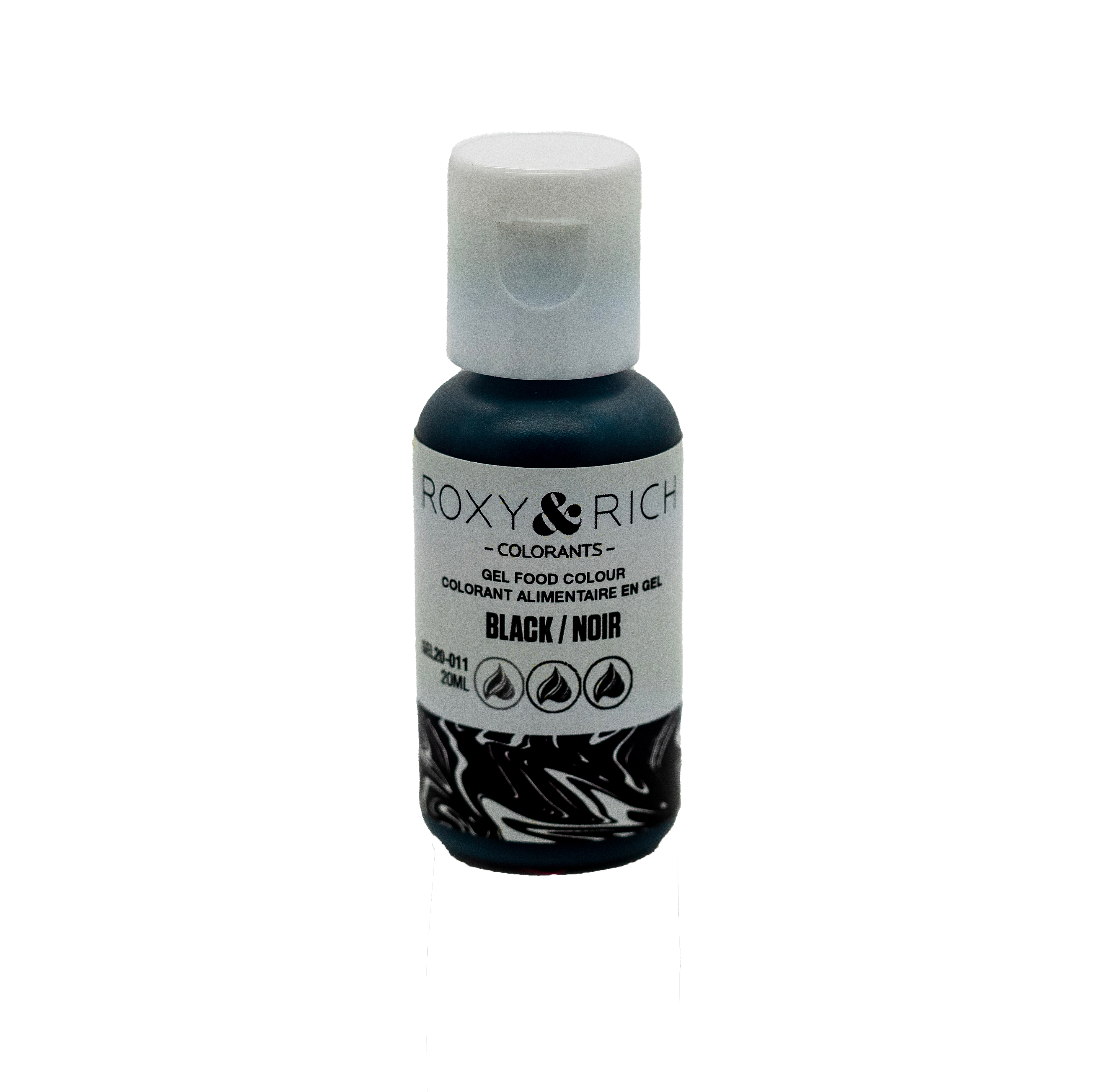 Gel colorant - Noir (20ml) - Roxy & Rich - Colorant alimentaire - - La Guilde Culinaire