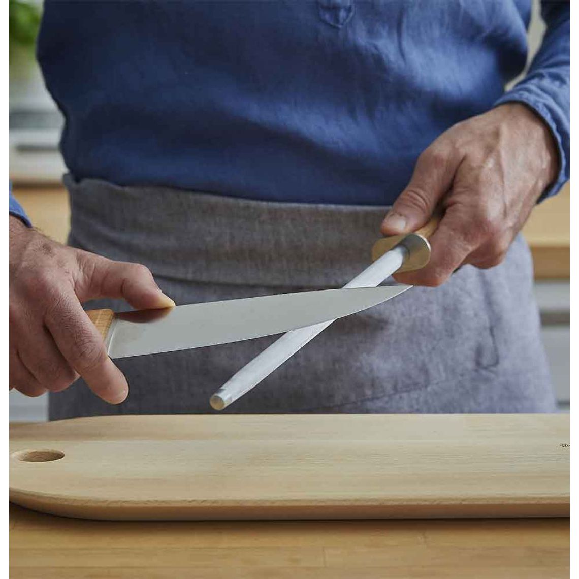 Fusil d'affûtage en acier - Opinel - Aiguiseur et affutoir - - La Guilde Culinaire