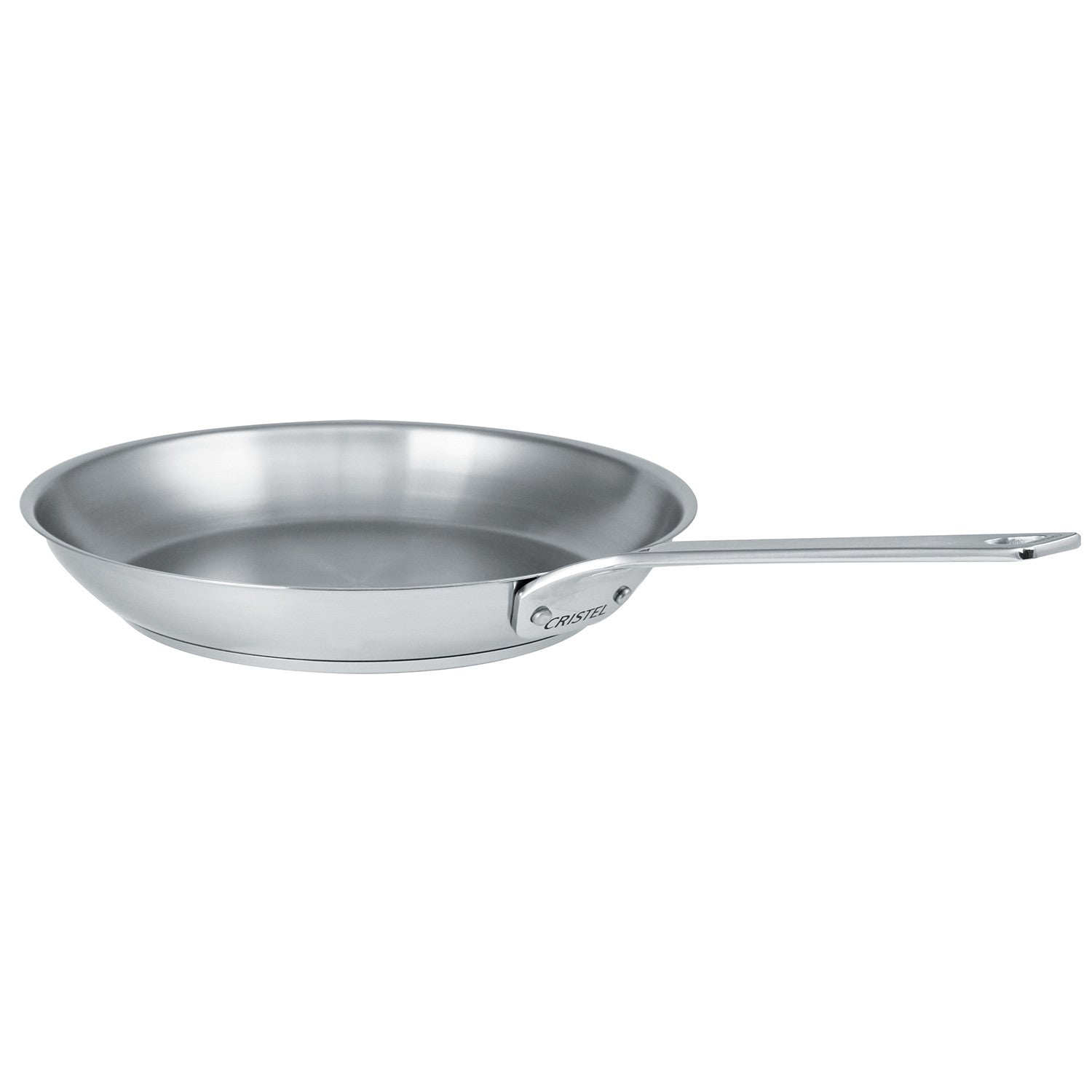 Poêle en Inox Brossé Cristel - Collection 1826 20 cm - Cristel - Poêle - P20MV - La Guilde Culinaire