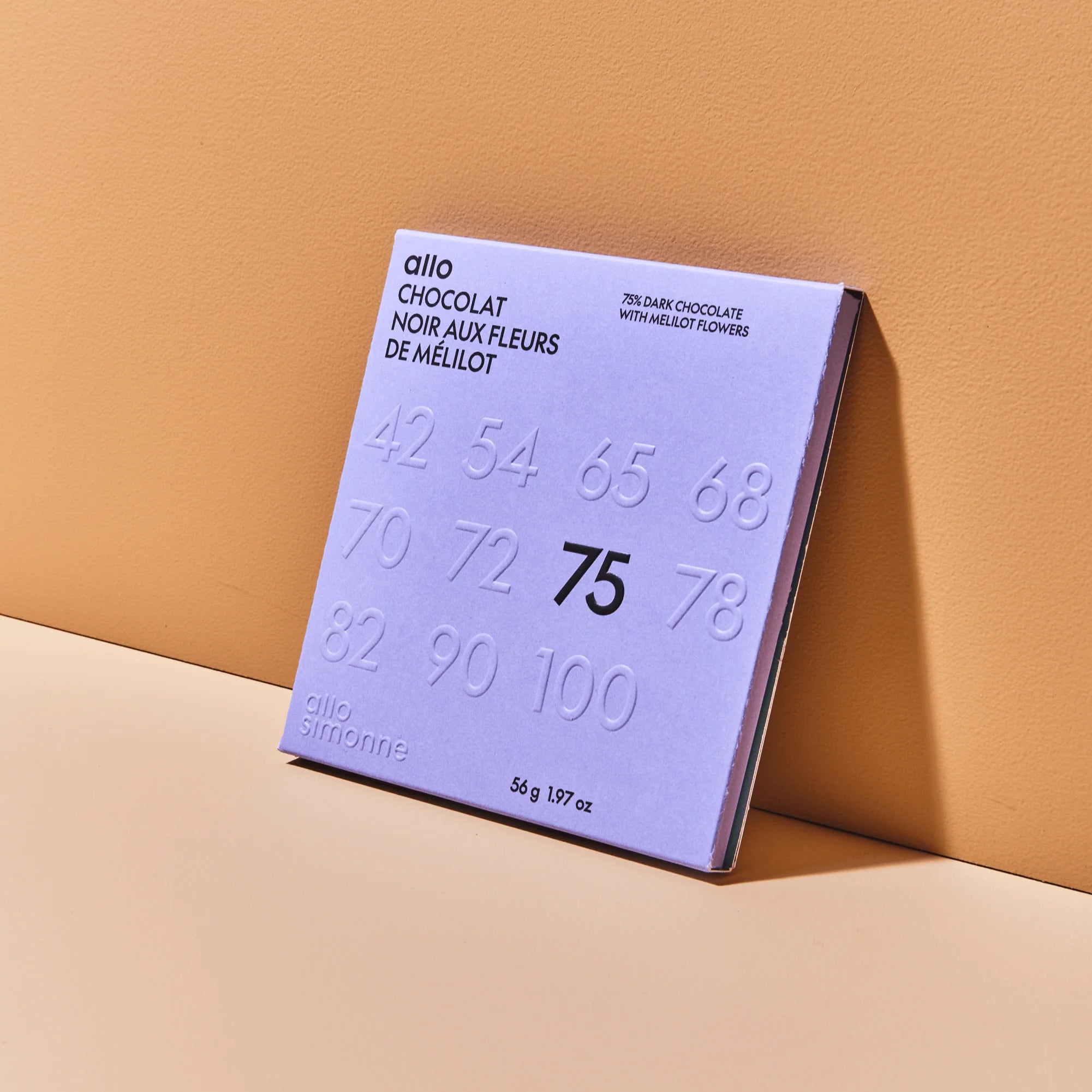 Tablette chocolat Mélilot Jaguar 75% - Allo Simonne - Tablette de chocolat - - La Guilde Culinaire