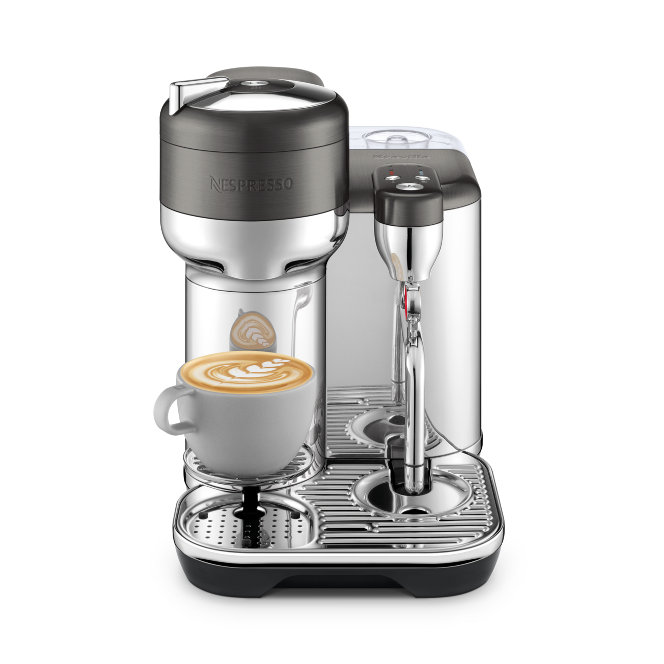 The Vertuo Creatista Acier inoxydable noir - Nespresso - Machine à espresso - BVE850BST1BNA1 - La Guilde Culinaire