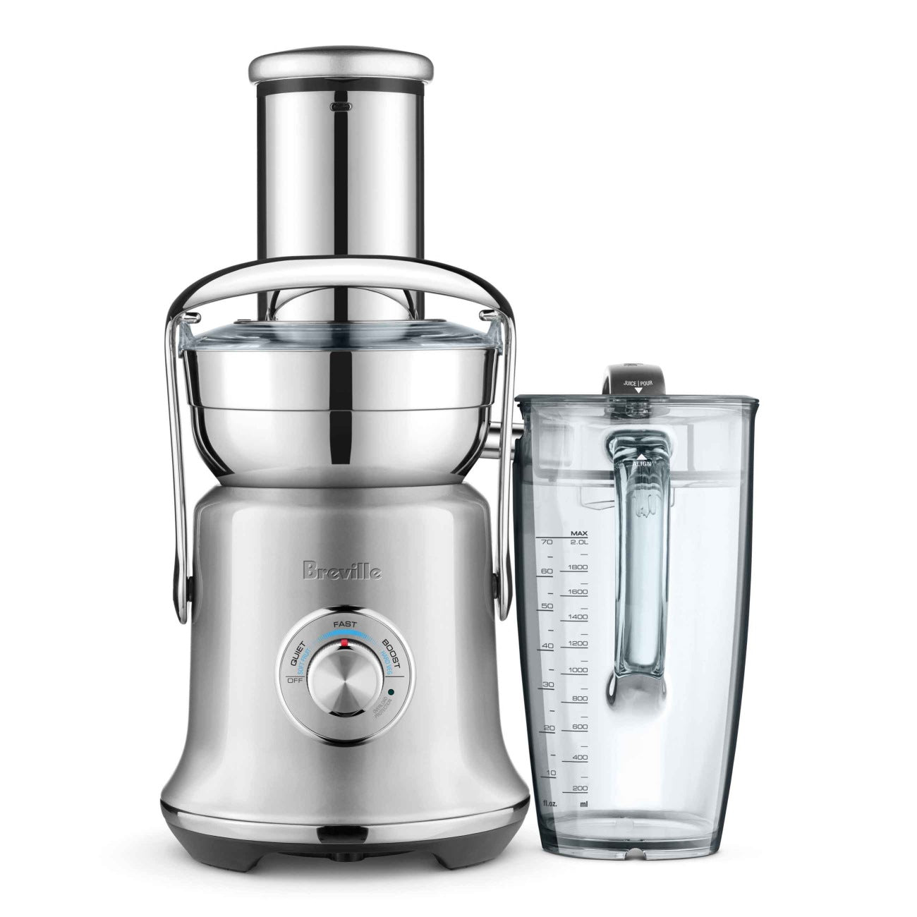 Extracteur de jus The Juice Fountain Cold XL Acier inoxydable brossé - Breville - Extracteur de jus - BJE830BSS1BCA1 - La Guilde Culinaire