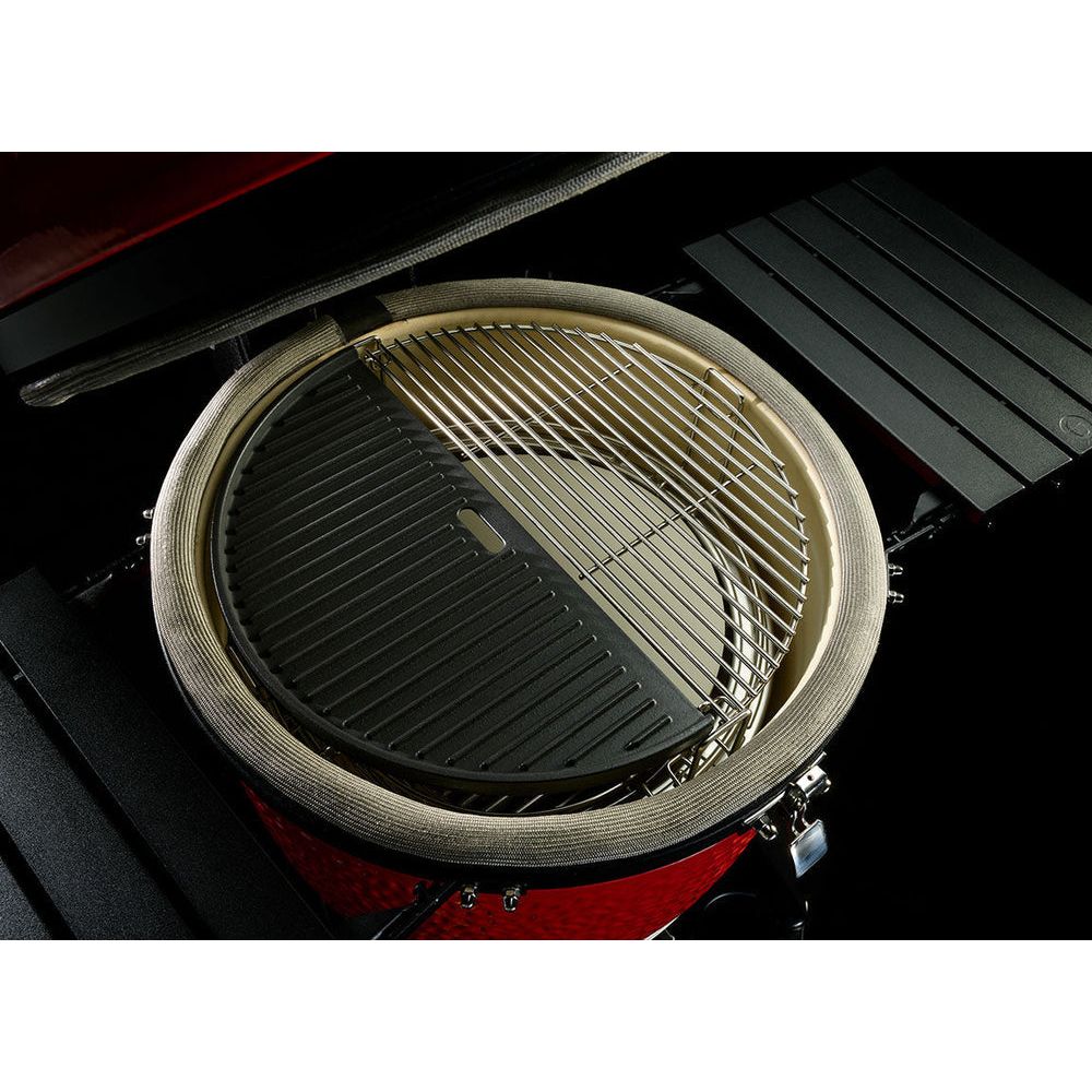 Plaque de cuisson réversible en fonte en demi-lune - KamadoJoe - Kamado Joe - Plaque de cuisson - - La Guilde Culinaire