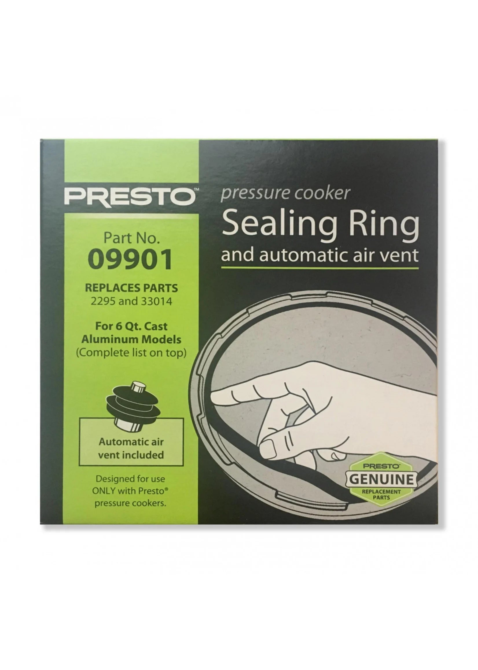 Joint d'étanchéité et évent 09901 - Presto - Autocuiseur - - La Guilde Culinaire