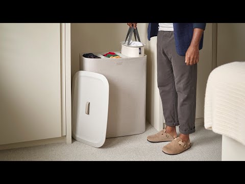 Panier à linge facile à vider à 3 compartiments, 90L Crème - Joseph Joseph - Panier à linge - - La Guilde Culinaire