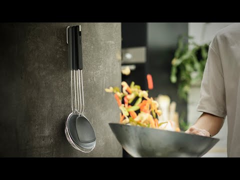 Ensemble de 3 ustensiles compacts Nest Fusion pour wok - Joseph Joseph - Pot à ustensile - - La Guilde Culinaire