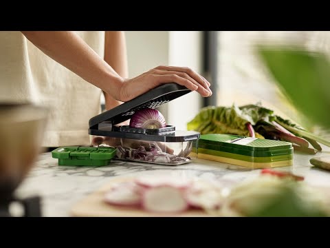 Multi-prep Compact ens. 4-en-1 pour trancher - Joseph Joseph - Râpe et zesteur - - La Guilde Culinaire