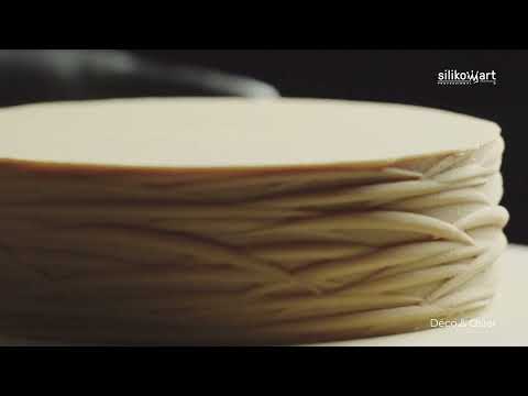 Tapis décoratif à bandes graduées Déco - SilikoMart - accessoire pâtisserie - - La Guilde Culinaire