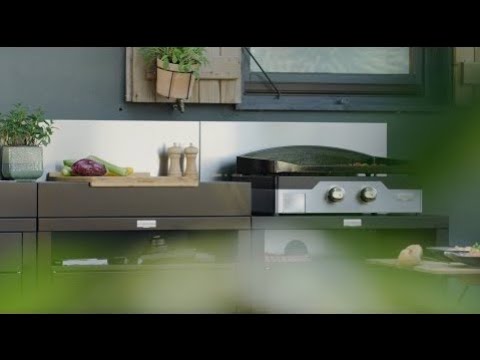 Crédence centrale inox - Le Marquier - Accessoires cuisines d'extérieur - - La Guilde Culinaire