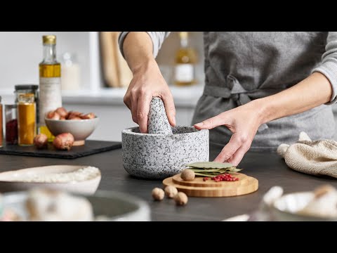Dash Pilon et mortier en granite - Joseph Joseph - Mortier et pilon - - La Guilde Culinaire