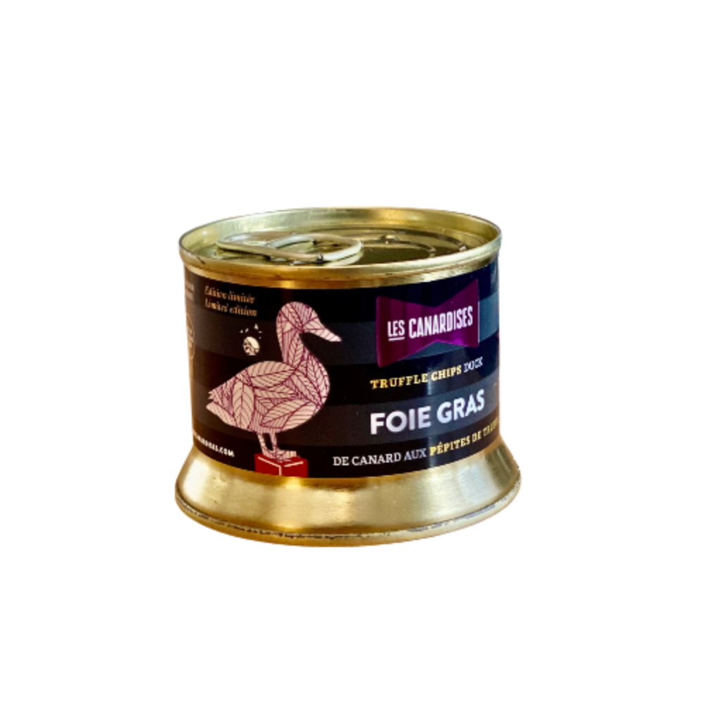 Bloc de Foie Gras de canard aux pépites de truffes 140g - Les Canardises - Pâté - - La Guilde Culinaire