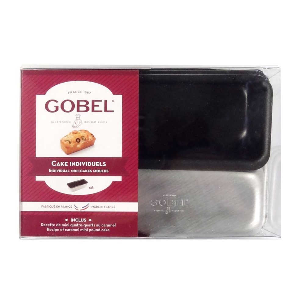 Boîte de 6 cakes individuels - Gobel - Moule à cake - - La Guilde Culinaire