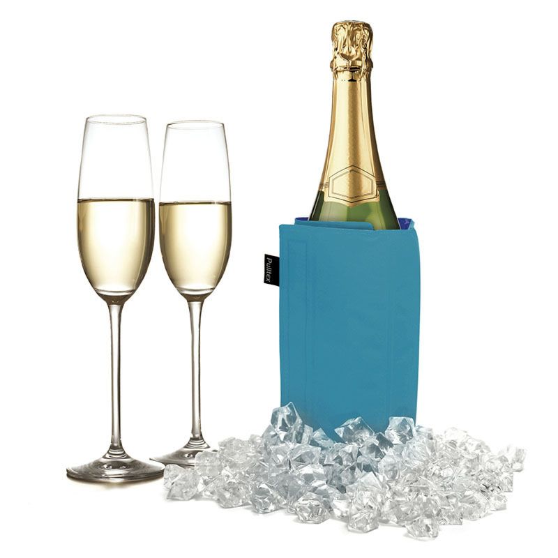 Refroidisseur à Vin et Champagne bleu et cyan    - Pulltex - Refroidisseur à vin - 
