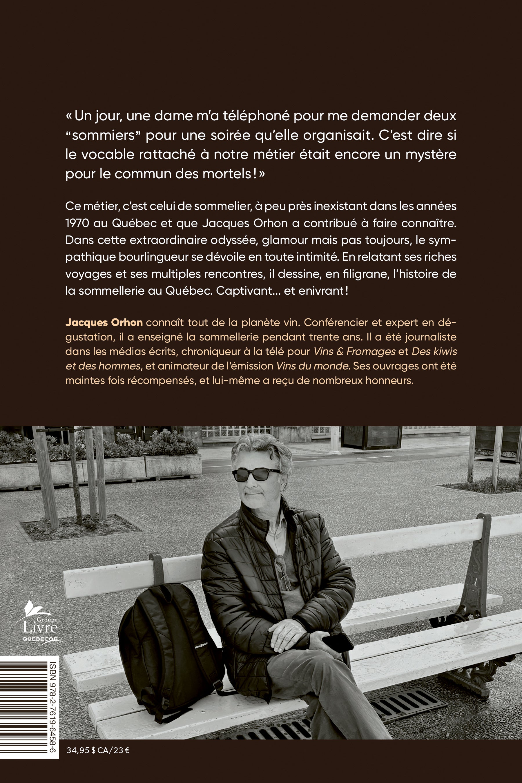 L'odyssée d'un sommelier - De L'Homme Ed. - Livre de cuisine - - La Guilde Culinaire