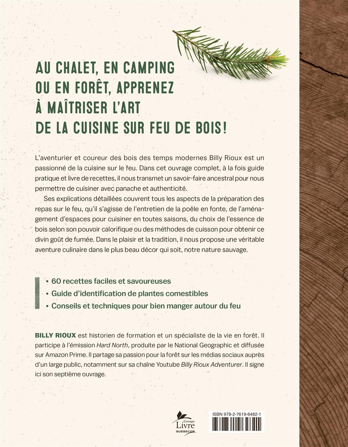 La cuisine sauvage sur feu de bois - De L'Homme Ed. - Livre - - La Guilde Culinaire