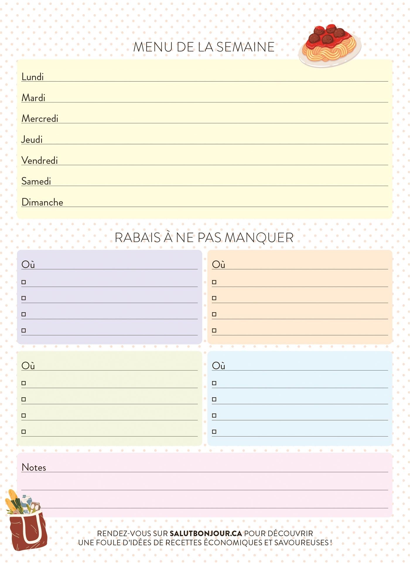 Listes d'épicerie Salut Bonjour - De L'Homme Ed. - Livre de cuisine - - La Guilde Culinaire