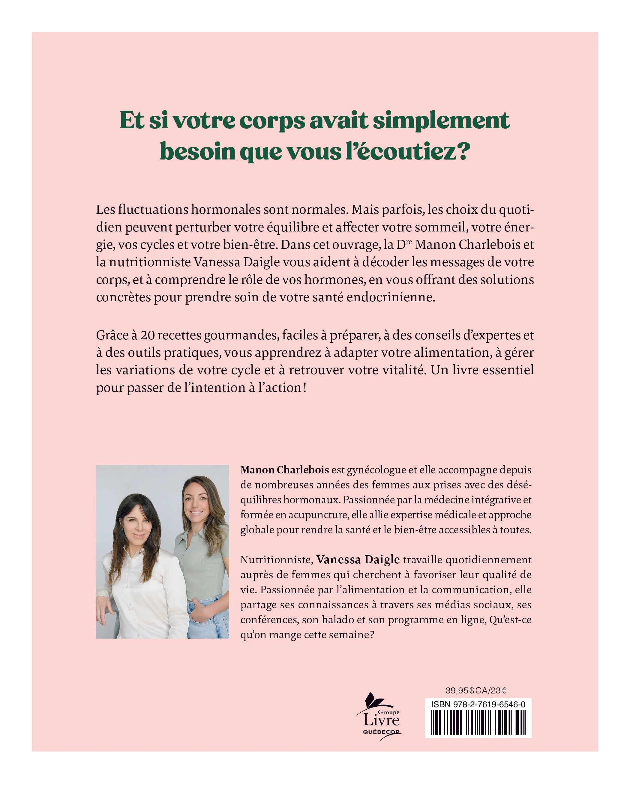 Hormones et alimentation - De L'Homme Ed. - Livre de cuisine - - La Guilde Culinaire