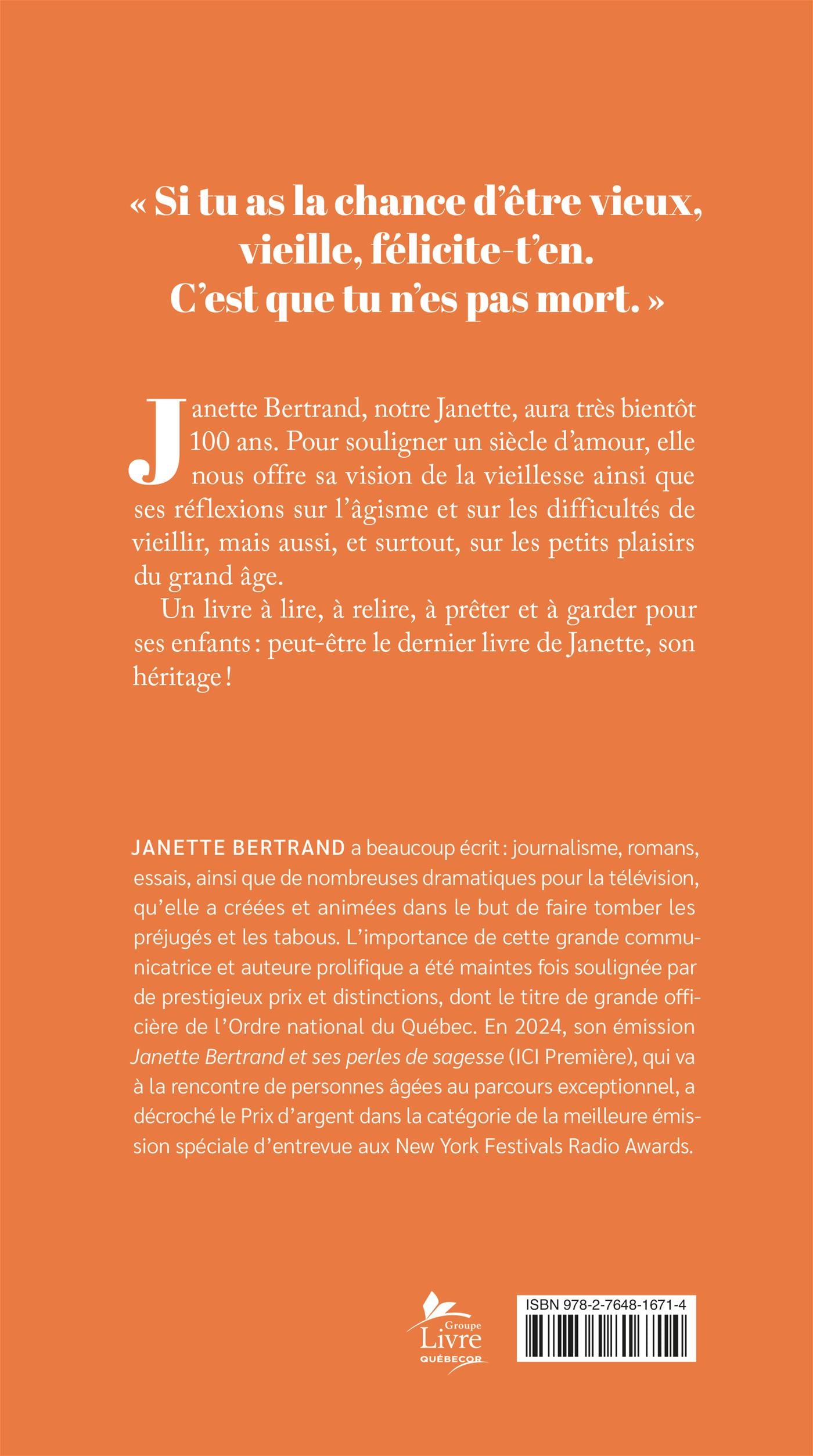 Cent ans d'amour : Réflexions sur la vieillesse - Libre Expression Ed. - Livre de cuisine - - La Guilde Culinaire