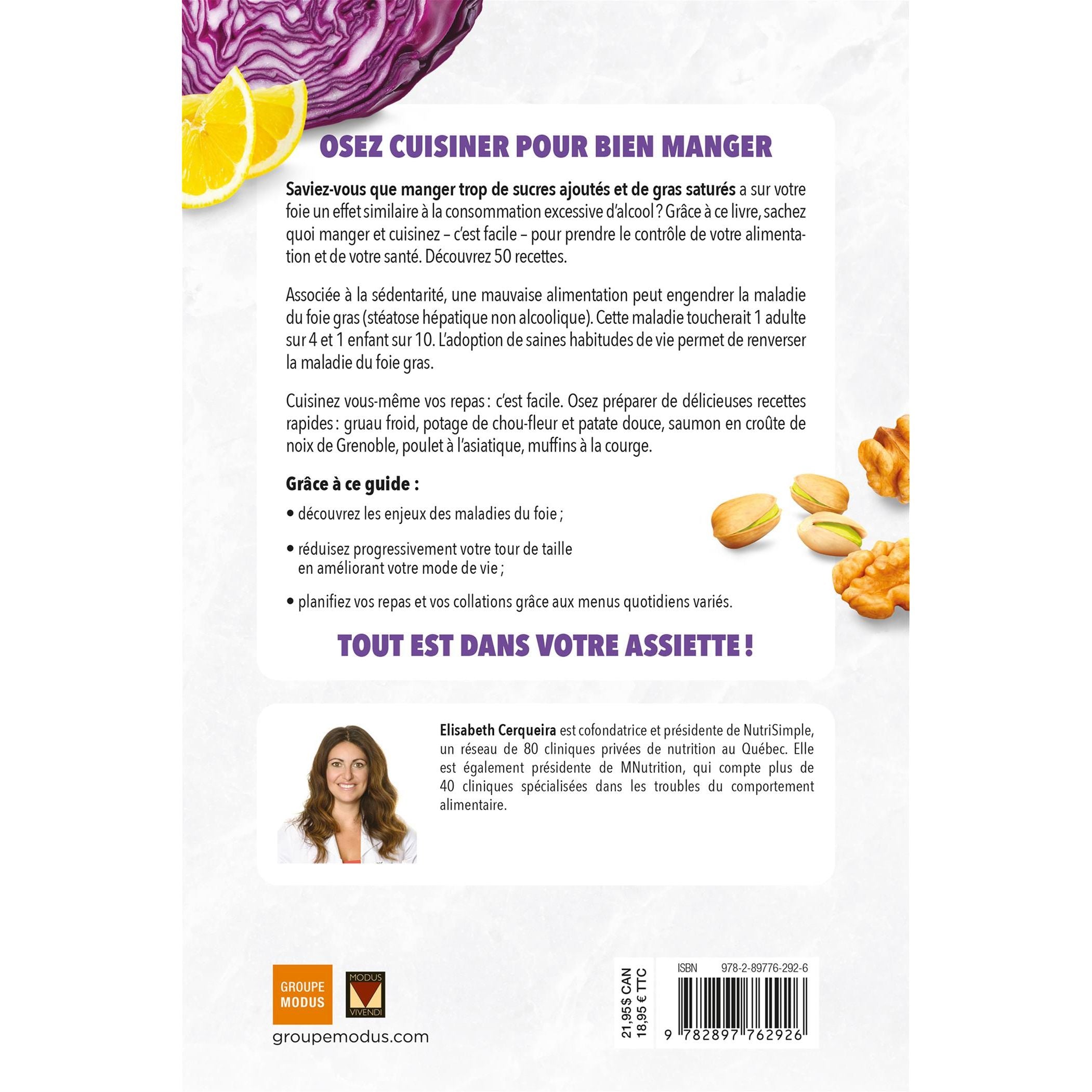 Oser cuisiner - Santé du foie - Modus Vivendi Ed. - Livre de cuisine - - La Guilde Culinaire