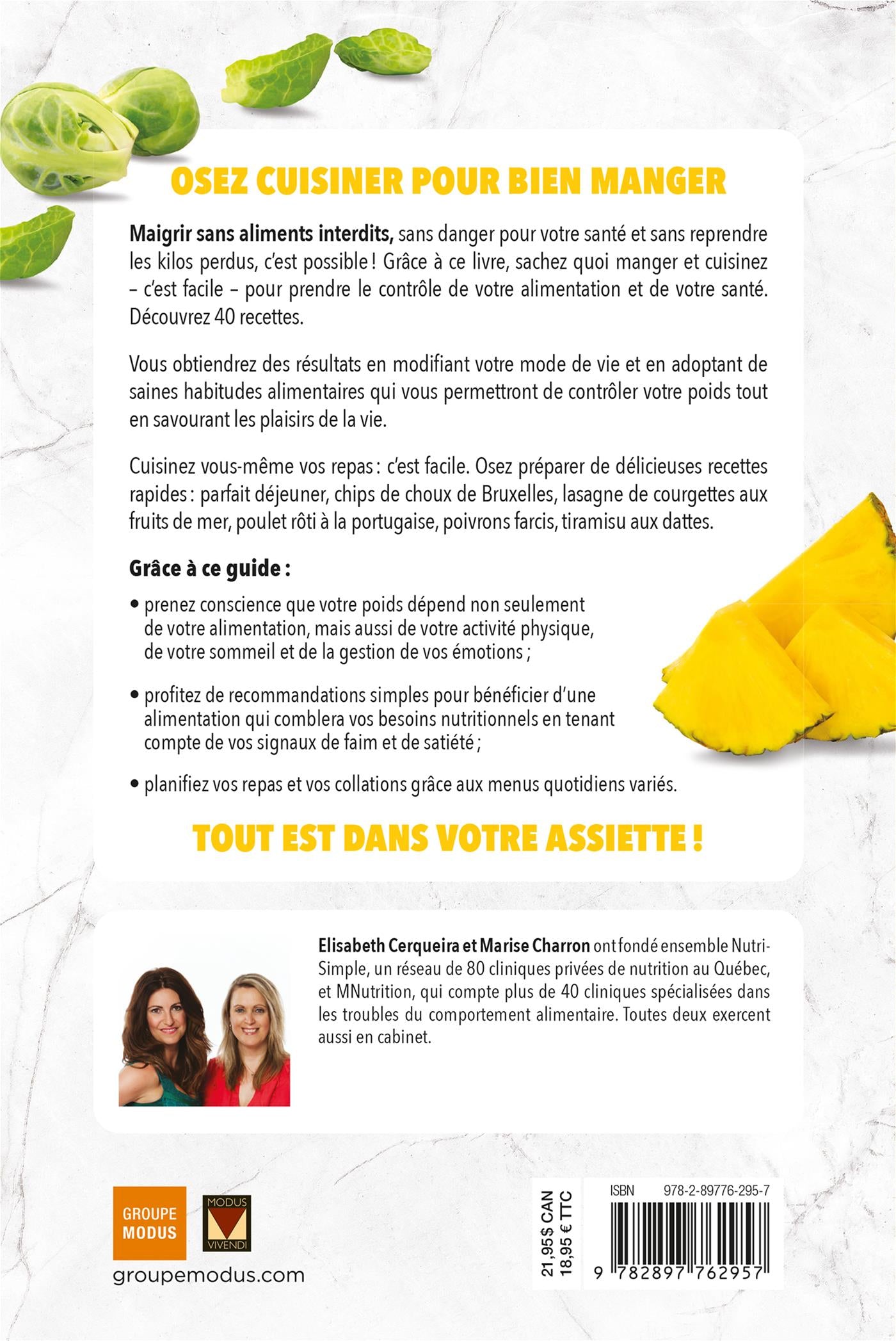 Oser cuisiner - Maigrir - Modus Vivendi Ed. - Livre de cuisine - - La Guilde Culinaire