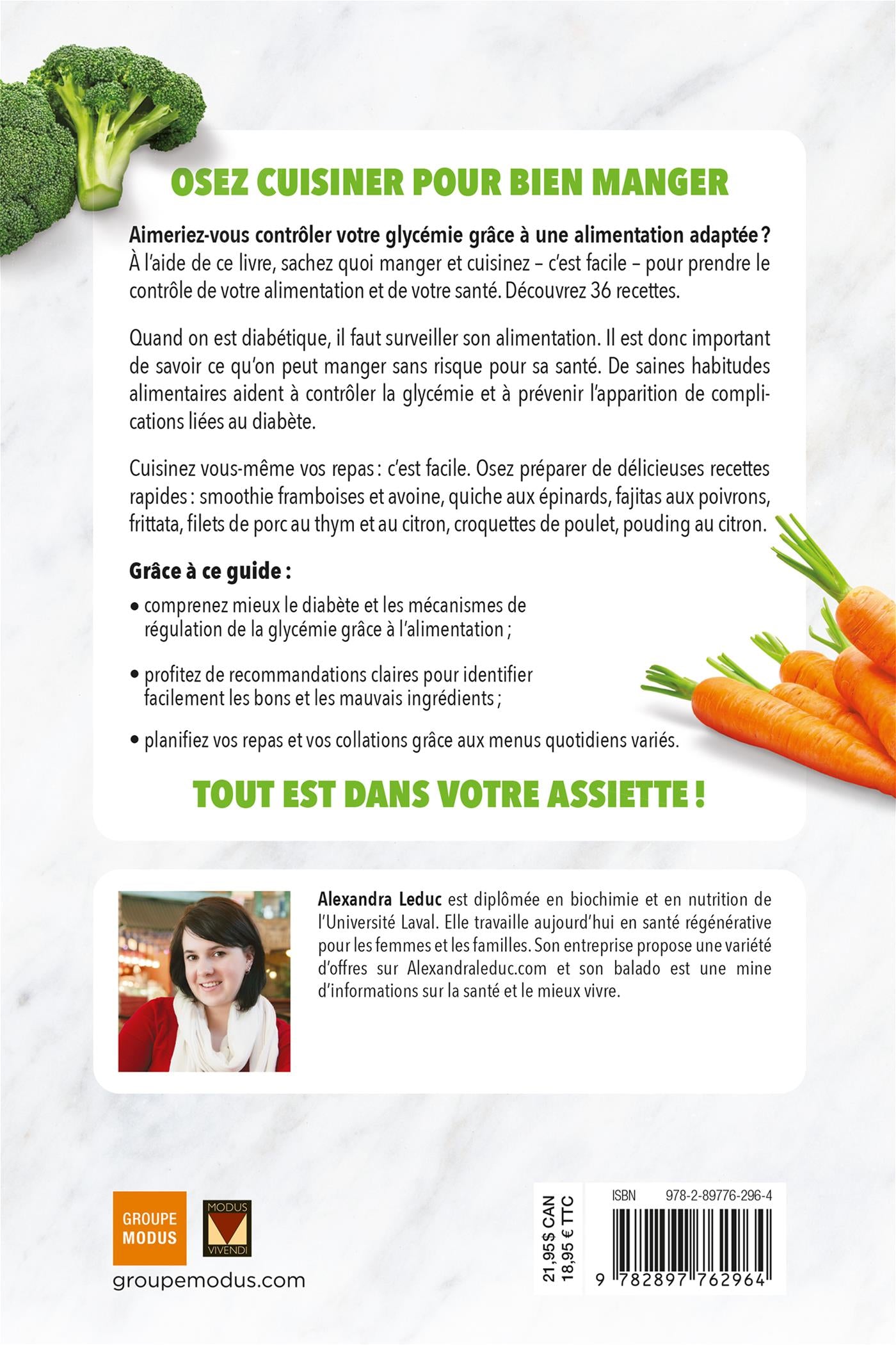 Oser cuisiner - Diabète - Modus Vivendi Ed. - Livre de cuisine - - La Guilde Culinaire