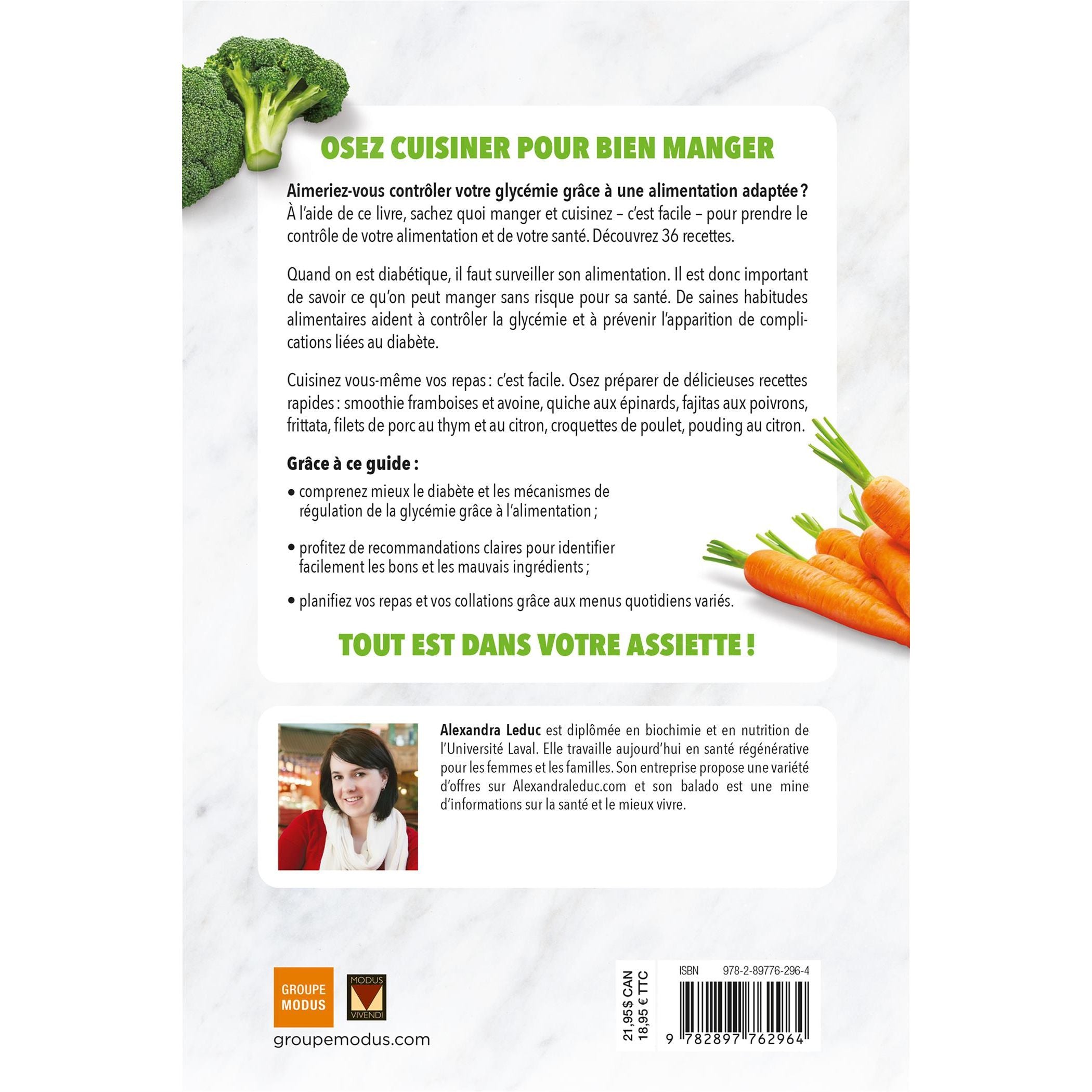 Oser cuisiner - Diabète - Modus Vivendi Ed. - Livre de cuisine - - La Guilde Culinaire