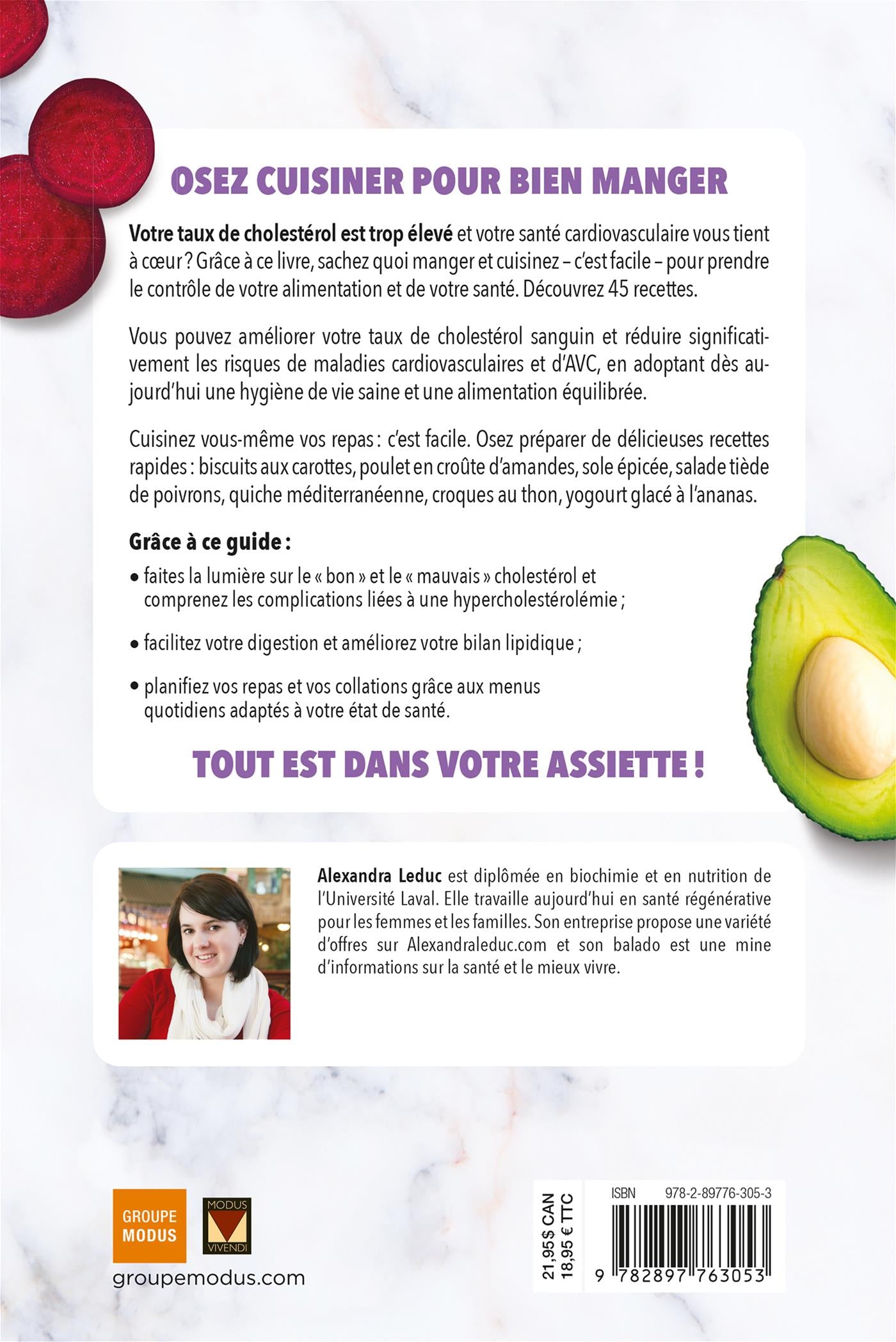 Oser cuisiner - Cholestérol - Modus Vivendi Ed. - Livre de cuisine - - La Guilde Culinaire