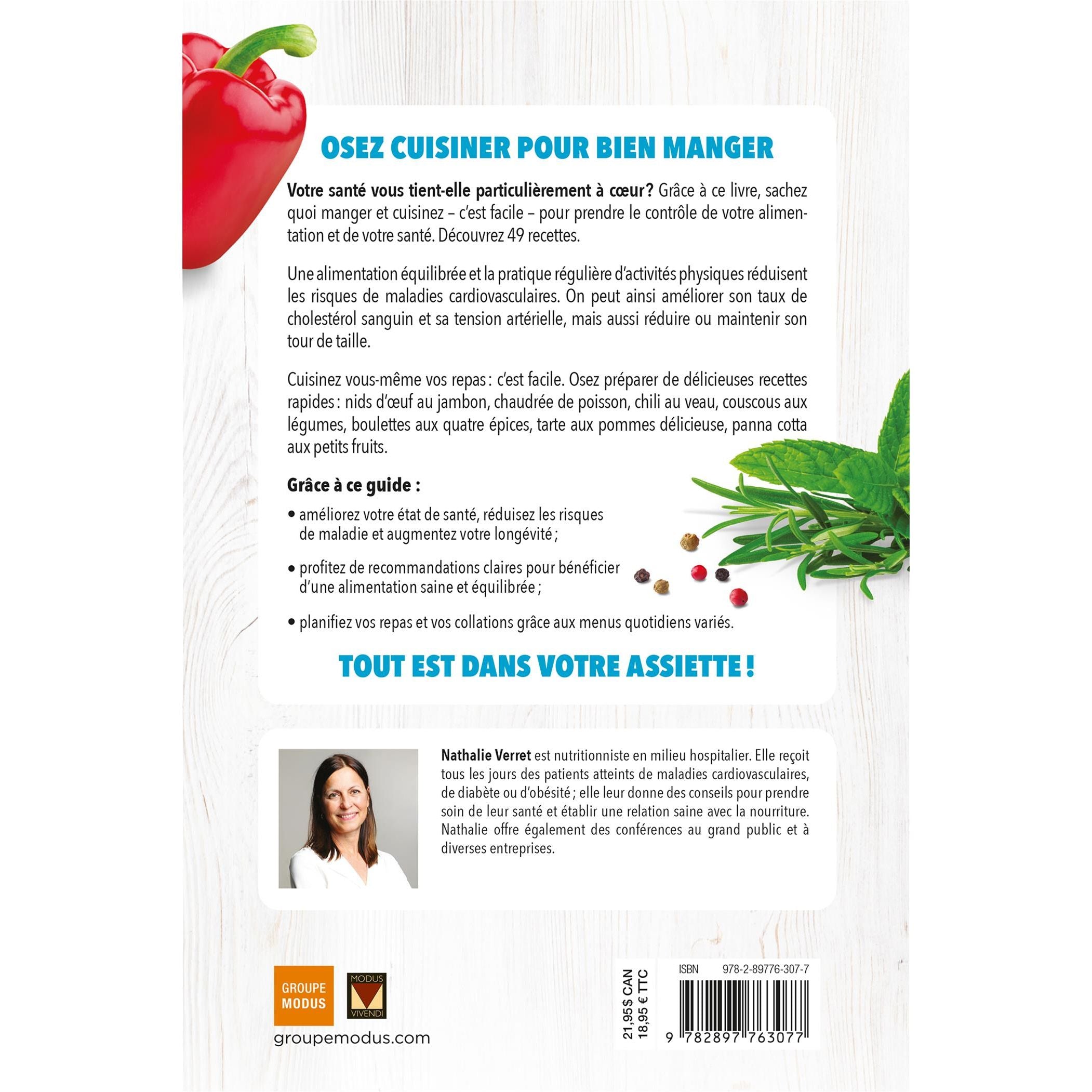 Oser cuisiner - Santé du coeur - Modus Vivendi Ed. - Livre de cuisine - - La Guilde Culinaire