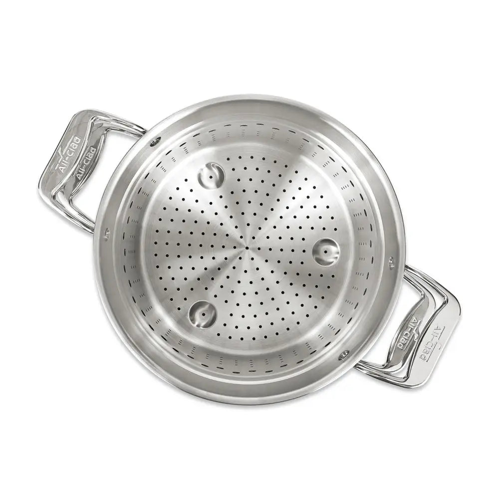 Multicuiseur en acier inoxydable avec passoire et couvercle, 8 pintes - All-Clad - Multicuiseur - - La Guilde Culinaire
