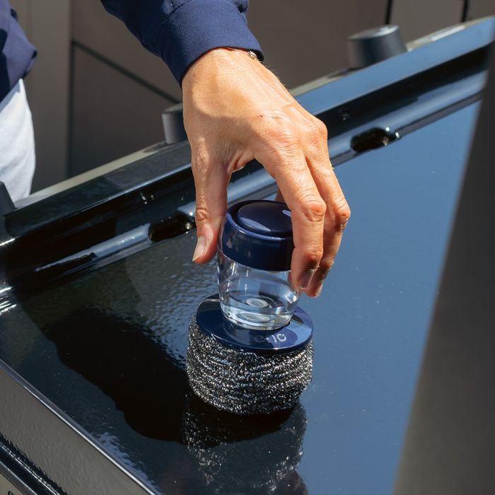 Support à Réservoir avec Boule Inox pour Plancha ENO - ENO - Nettoyants pour fours et grils - - La Guilde Culinaire