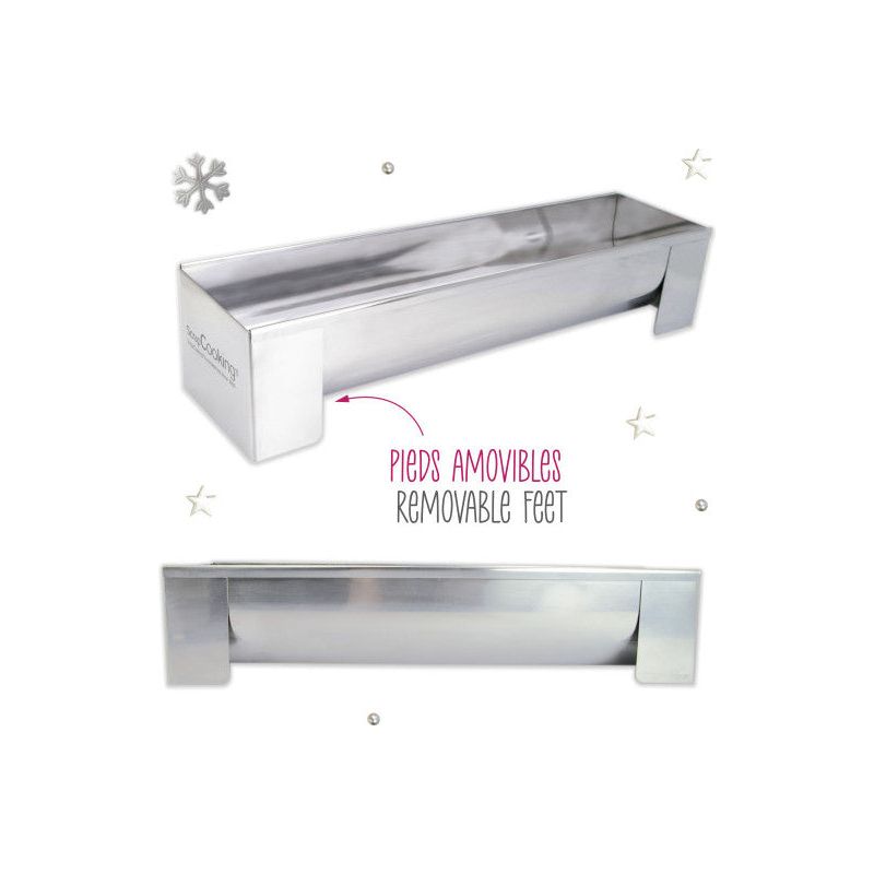 Moule à bûche en inox + 1 insert offert - Scrapcooking - Moule à bûche - - La Guilde Culinaire