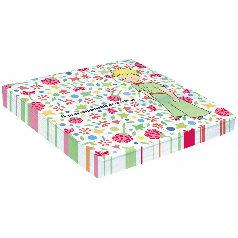 Serviettes Rose - Le Petit Prince - Editions Clouet - Serviette - - La Guilde Culinaire