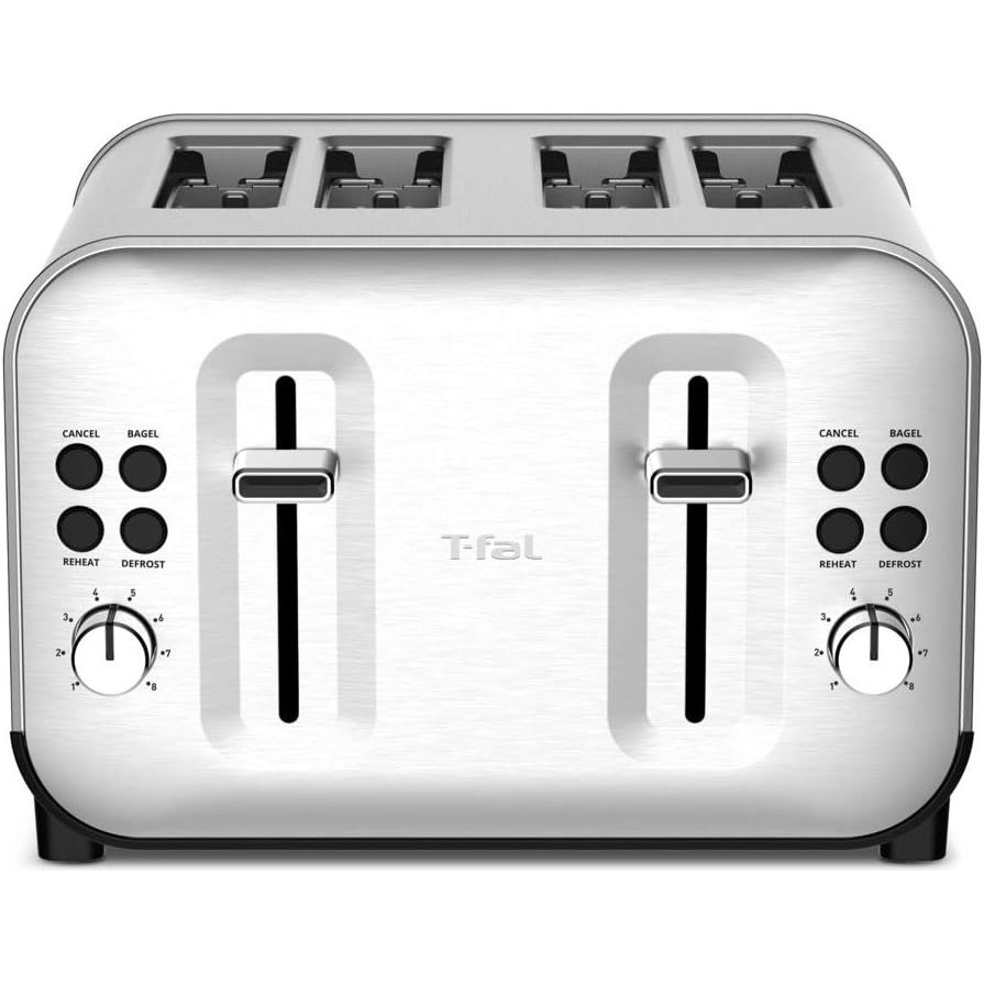 Grille-pain 4 tranches, argenté T-fal - T-fal - Grille-pain - - La Guilde Culinaire