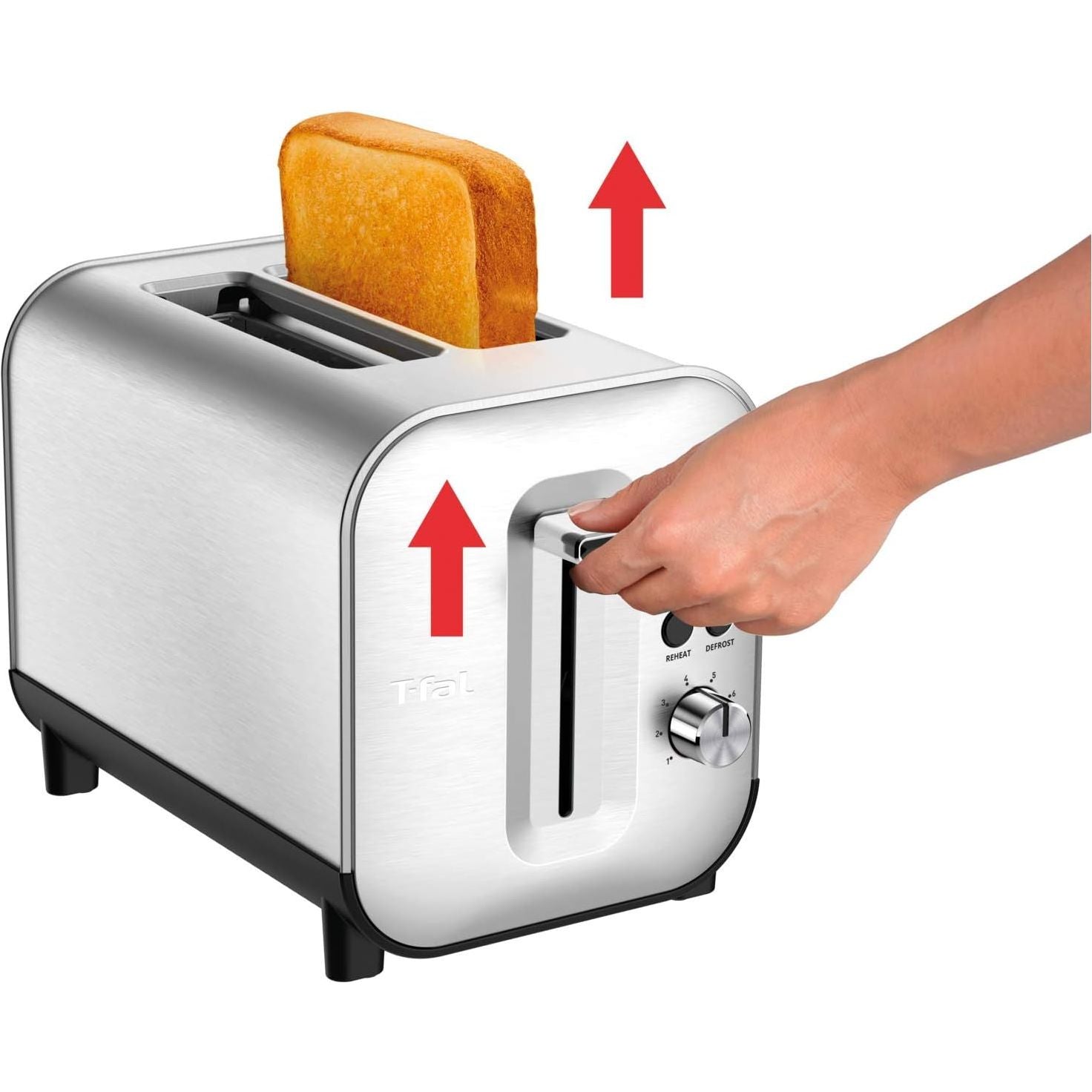 Grille-pain 2 tranches, argenté T-fal - T-fal - Grille-pain - - La Guilde Culinaire