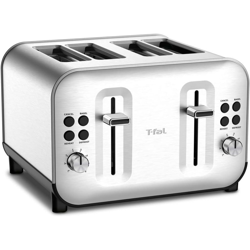 Grille-pain 4 tranches, argenté T-fal - T-fal - Grille-pain - - La Guilde Culinaire