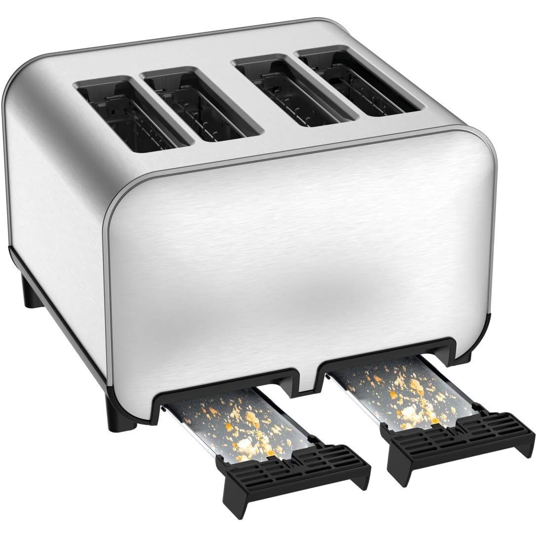 Grille-pain 4 tranches, argenté T-fal - T-fal - Grille-pain - - La Guilde Culinaire