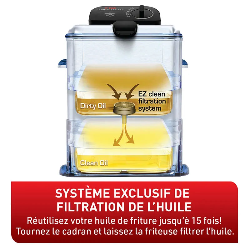 Friteuse Ultimate EZ Clean Deep Fryer 3.5L T-fal - T-fal - Friteuse - - La Guilde Culinaire