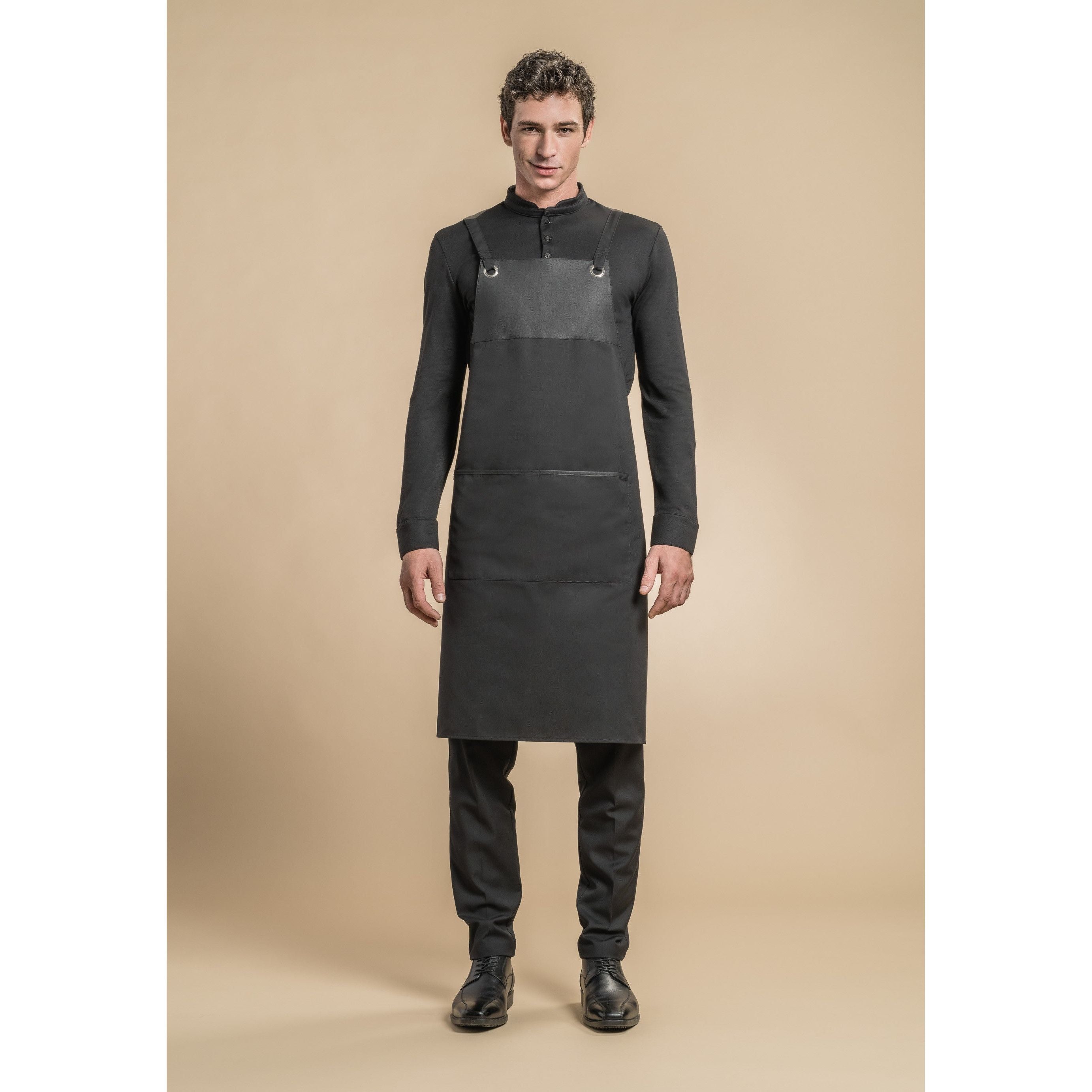 Tablier de cuisine TABASCO Noir - Clement Design - Tablier cuisine - - La Guilde Culinaire