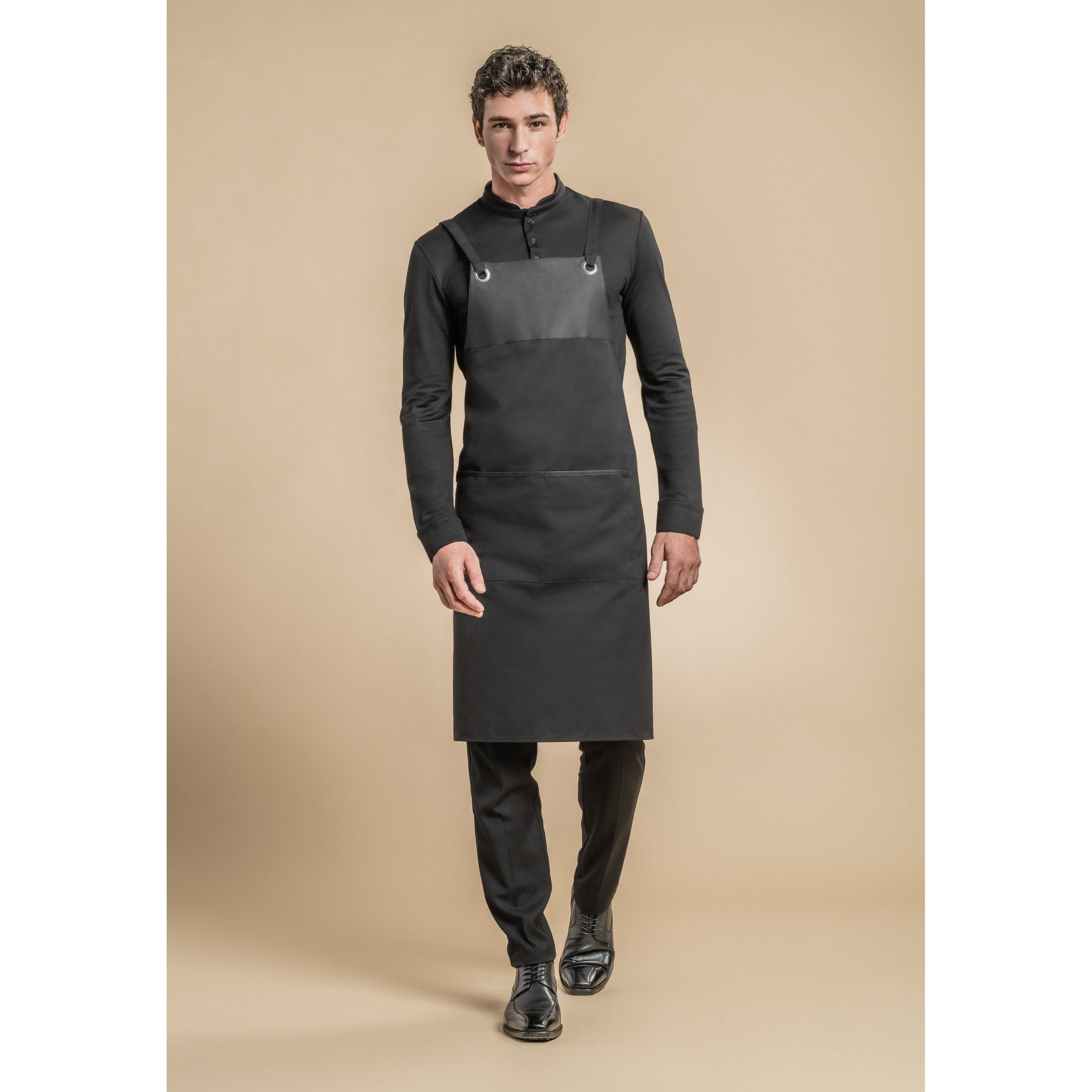 Tablier de cuisine TABASCO Noir - Clement Design - Tablier cuisine - - La Guilde Culinaire