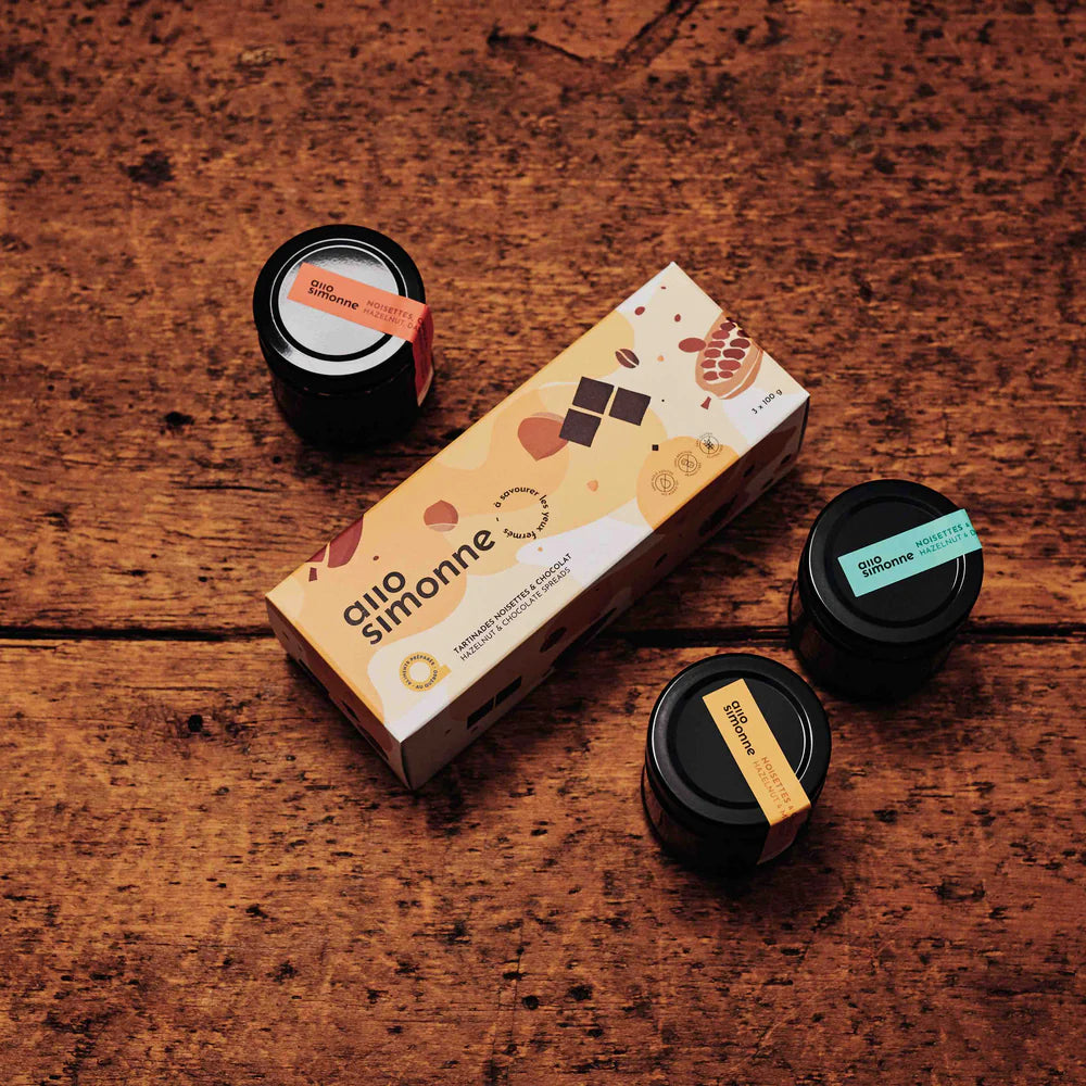 Boîte découverte Trio Jaune - Allo Simonne - Tartinade - - La Guilde Culinaire