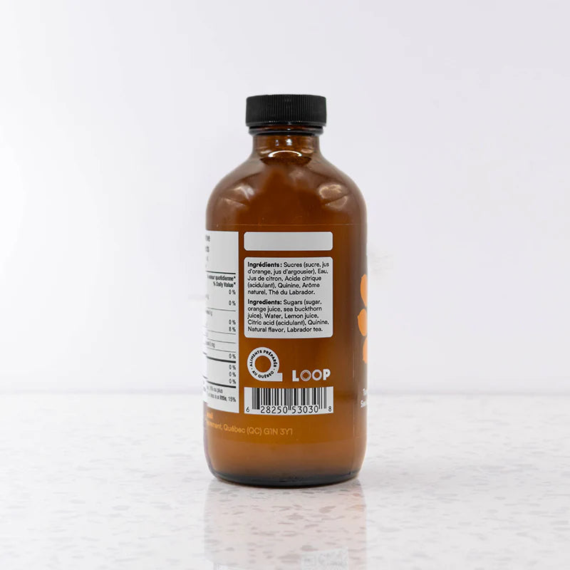 Tonic à l'argousier (Tonic québécois) - 250ml - Monsieur Cocktail - Sirop - - La Guilde Culinaire