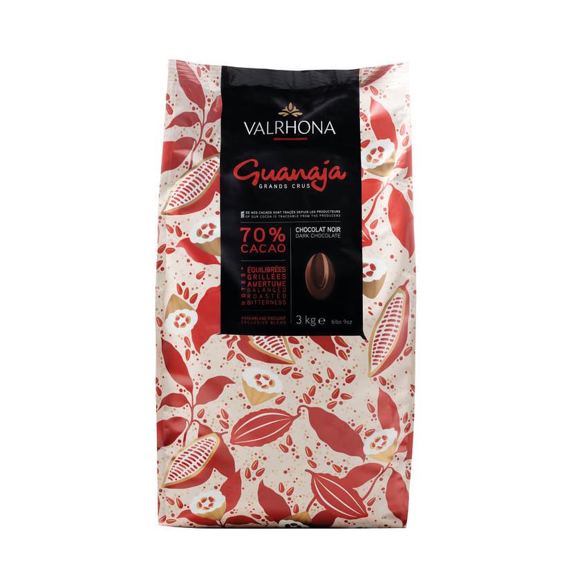 Chocolat noir Guanaja 70% Valrhona 3 kg/ 6,61 lbs - Valrhona - Chocolat noir - 883013 - La Guilde Culinaire