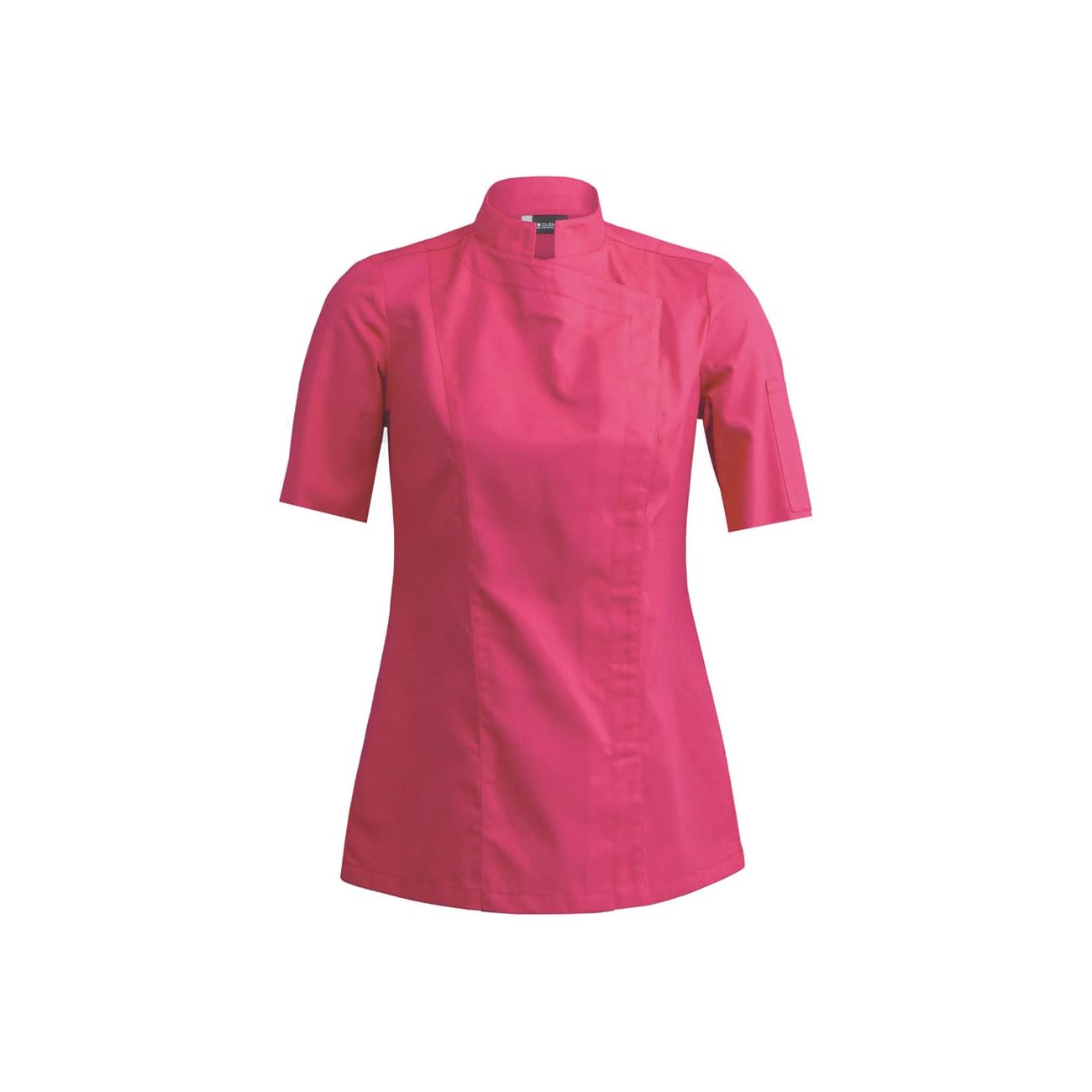 Veste de cuisine Sienne Fuchsia * courtes T5 - UE 3XL-54/56 - US 44/47 - Clement Design - Veste cuisine femme - SIENNE FUSCH MC T5 DISC - La Guilde Culinaire