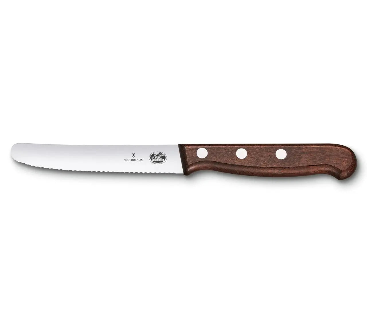Wood Couteau à tomates et à table manche en bois 11cm-4.25''    - Victorinox - Couteau de table - 