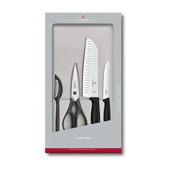 Swiss Classic Ensemble de cuisine 4 pièces ! - Victorinox - Couteau à fromage - - La Guilde Culinaire
